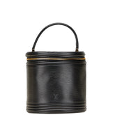 ルイ ヴィトン エピ カンヌ バニティバッグ ハンドバッグ M48032 ノワール ブラック レザー レディース LOUIS VUITTON 【中古】